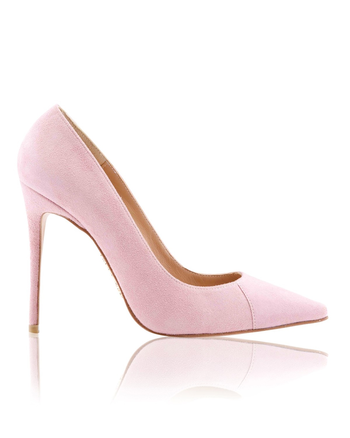 'PARIS' 4' Pink Suede Pointy Toe Heels