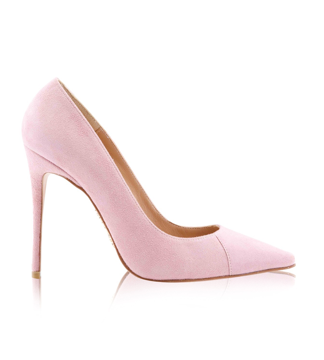 'PARIS' 5' Pink Suede Pointy Toe Heels