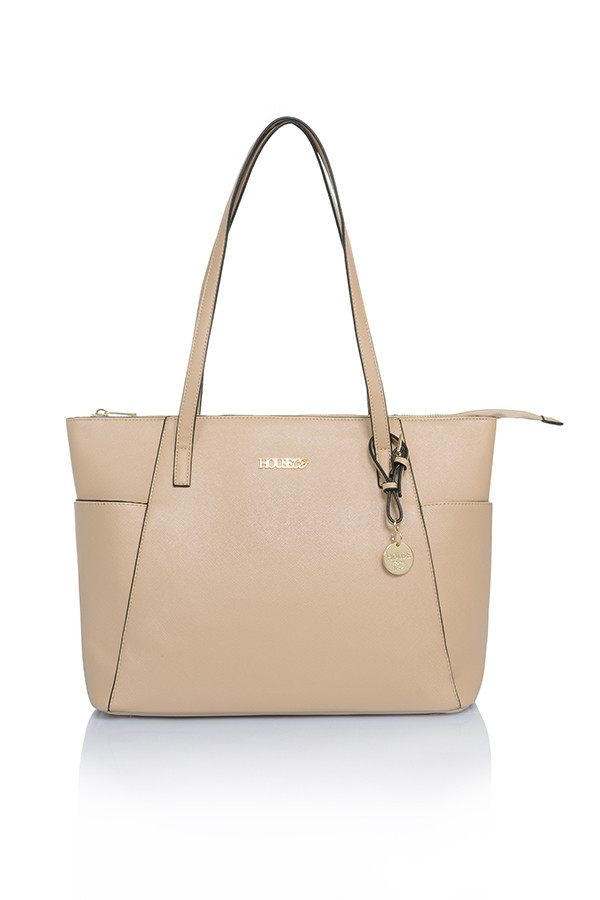 'Casa' Camel Leatherette Tote Bag