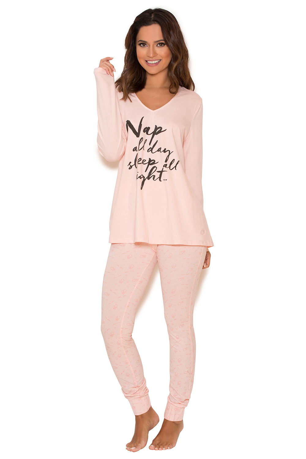 'Nap' Pink Long Sleeve PJ's - SALE