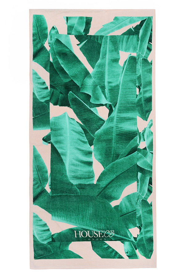 Palm Print House of CB Beach Towel / Bag - SALE