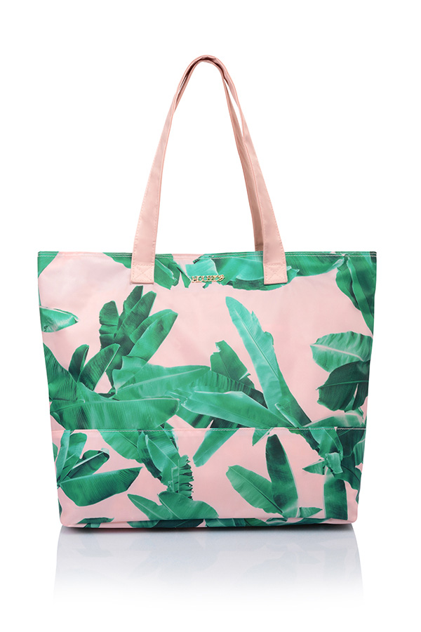 Palm Print Tote / Beach Bag