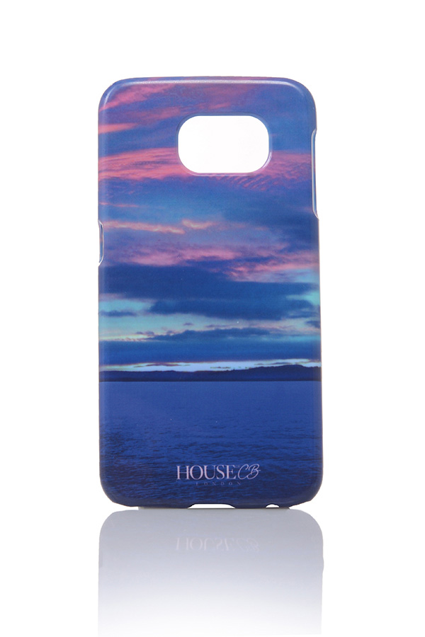 'Sunset' Blue Graphic Print Phone Case