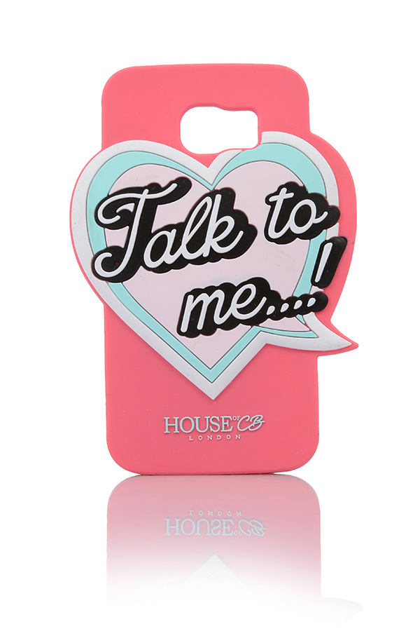 'Talk To Me' Pink Jelly Mould Phone Case