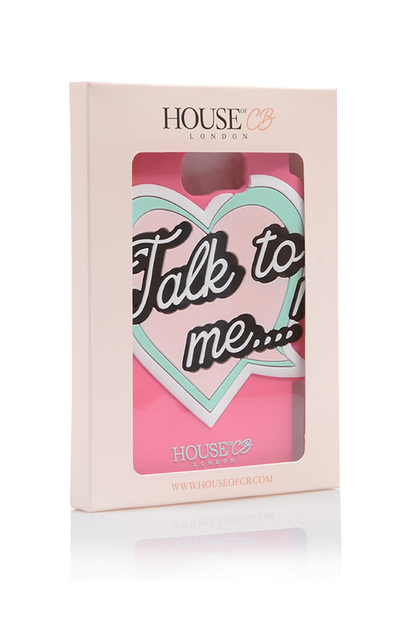 'Talk To Me' Pink Jelly Mould Phone Case
