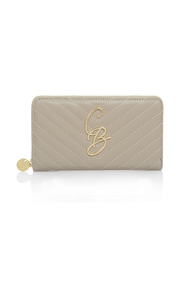 CB Taupe Quilted Purse