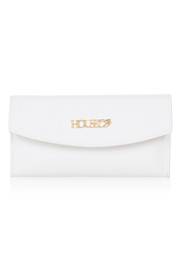 House of CB Foldover Purse White