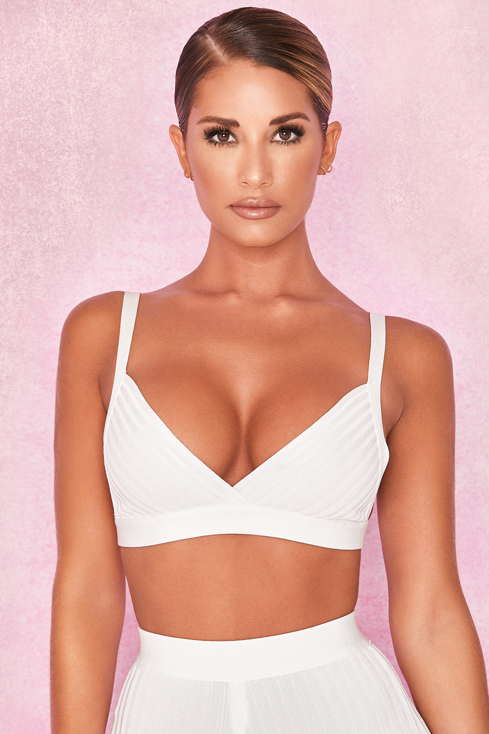 'Jae' White Bandage Bralet Top