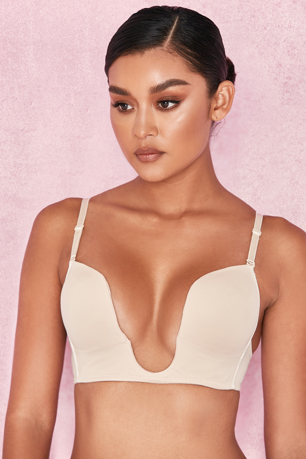 Nude Deep V Bra for Low Cut Dresses