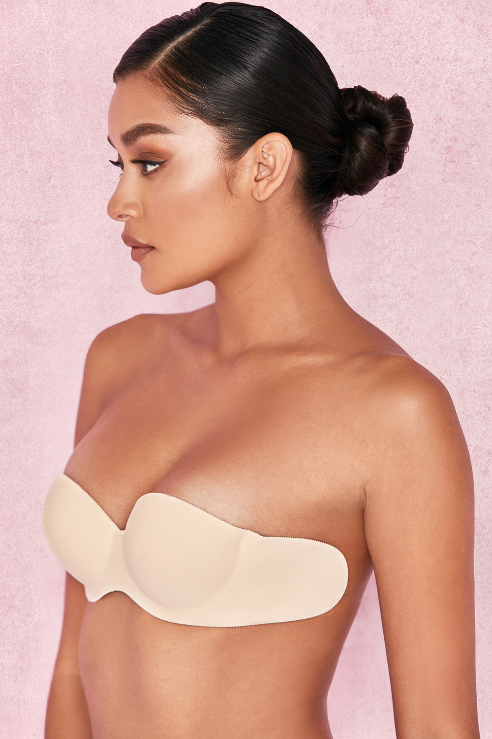 Nude Strapless Backless Moulded Bra