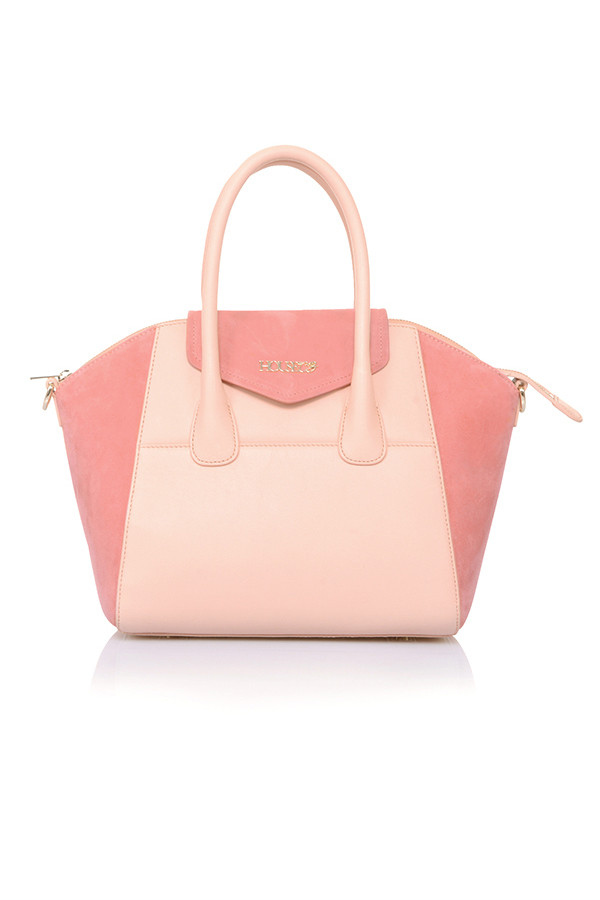 'Perfection' Peach Genuine Leather Handbag