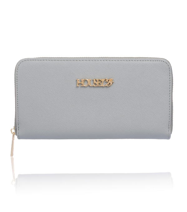 House Of CB Zip Around Purse Grey