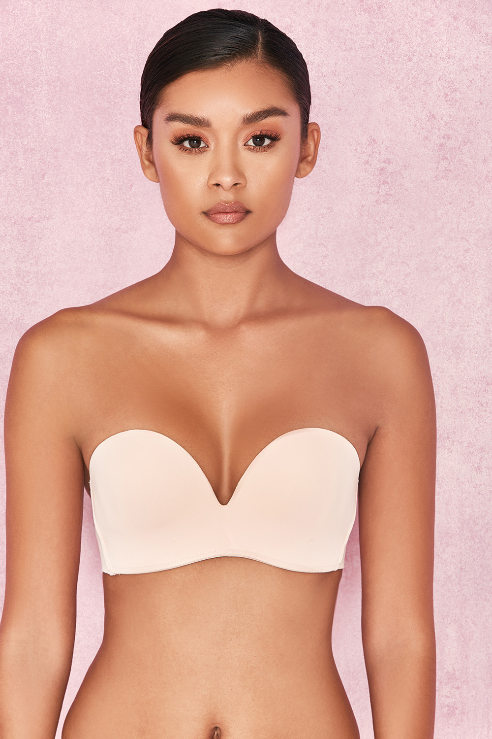 'Smooth' Plain Molded Nude Strapless Bra