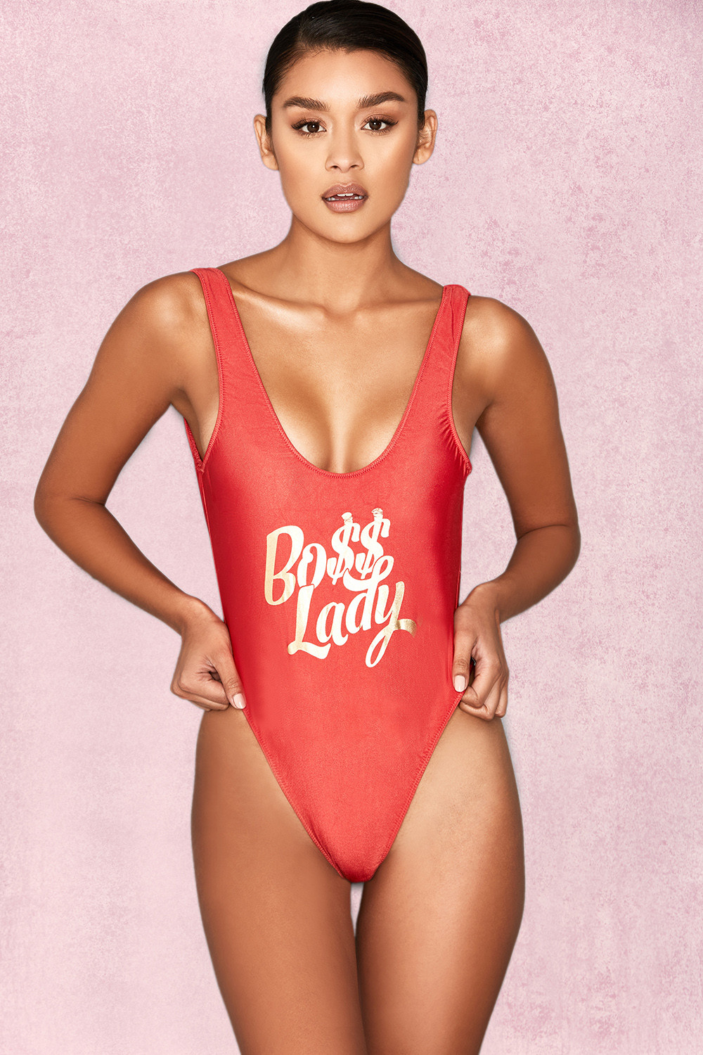 'Sunkissed' Red One Piece Swimsuit