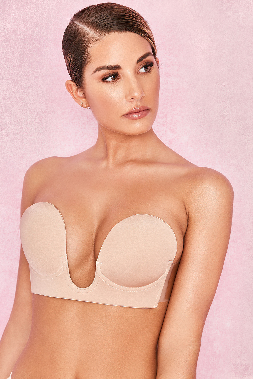 U Plunge Nude Self Adhesive Bra