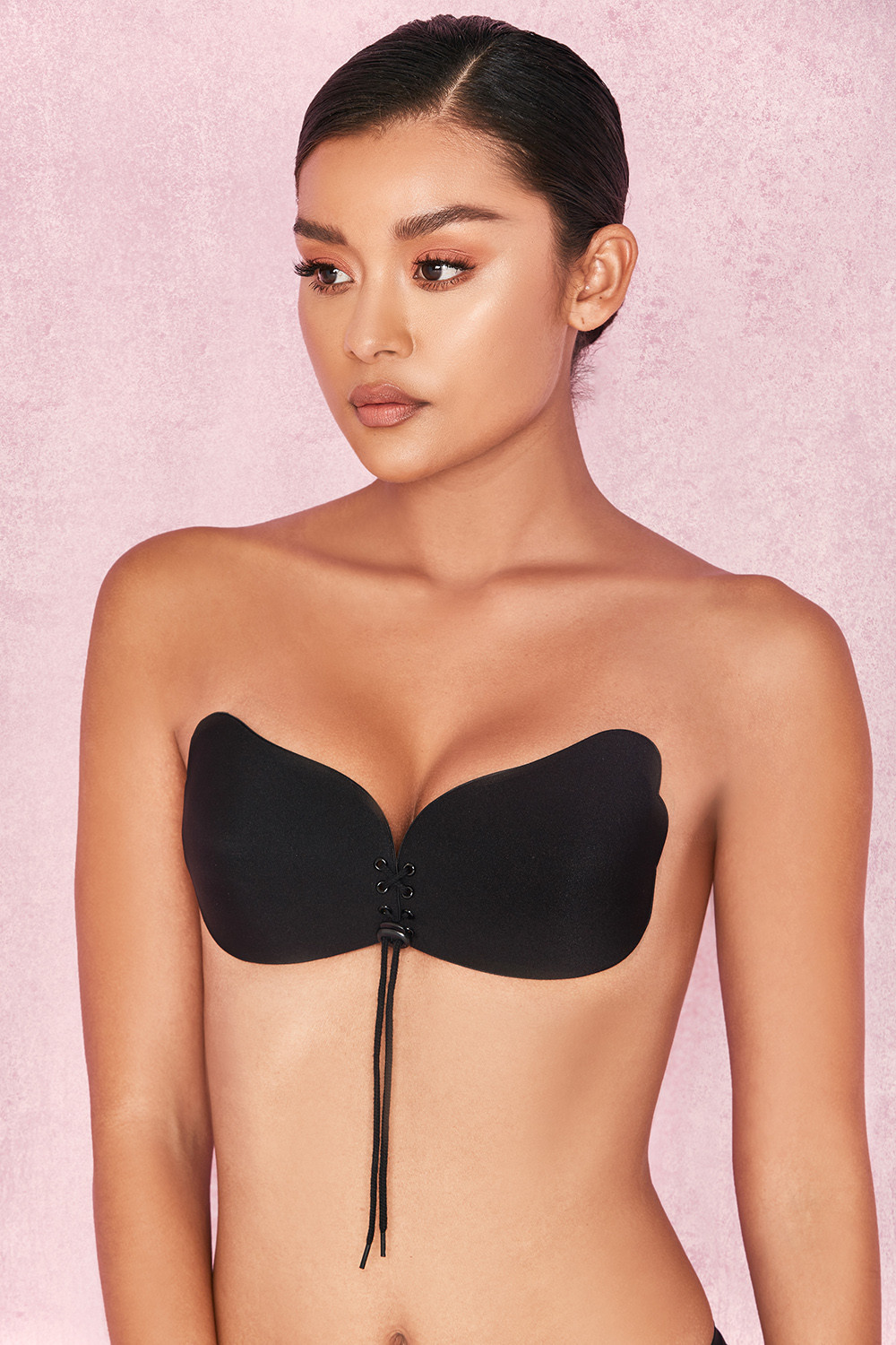 'Ultra' Black Push Up Invisible Bra