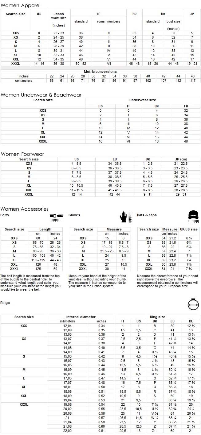 Ed Hardy Swimwear Size Chart